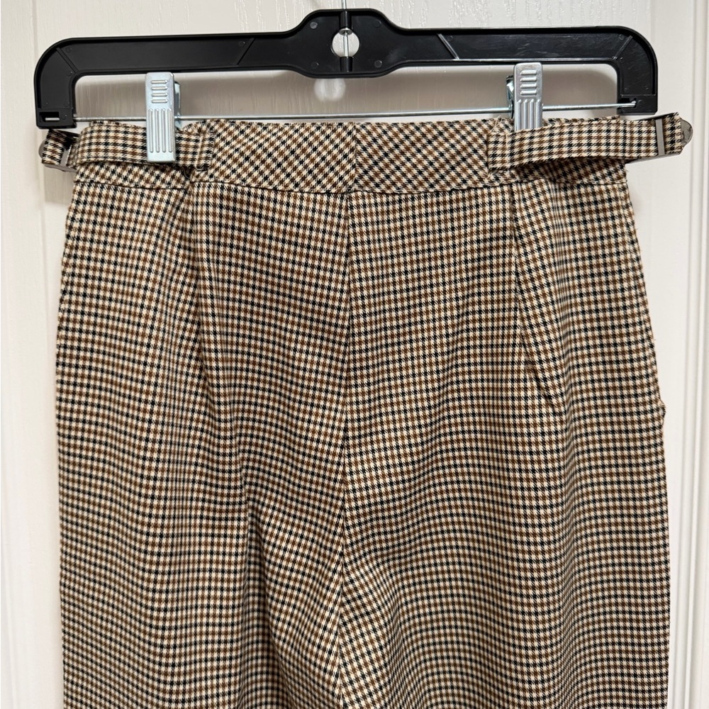 Princess Polly Houndstooth Chinos - Brown and Black - Picture 4 of 4